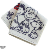 SNOOPY 史努比 棒球小子毛巾手帕  (白色)